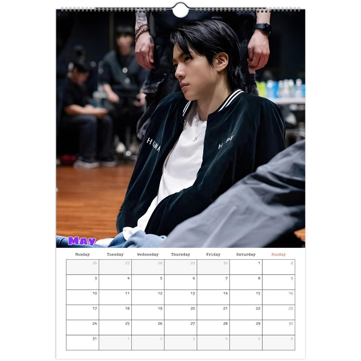 BTS Jin Calendar May portrait
