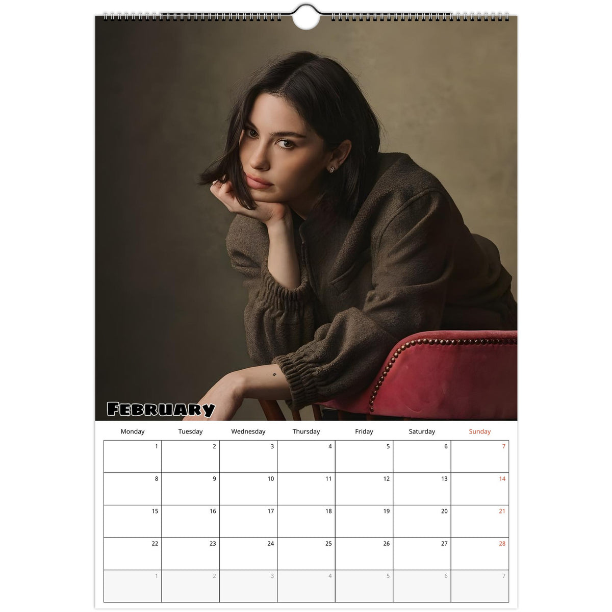February Gracie Abrams Calendar photo 