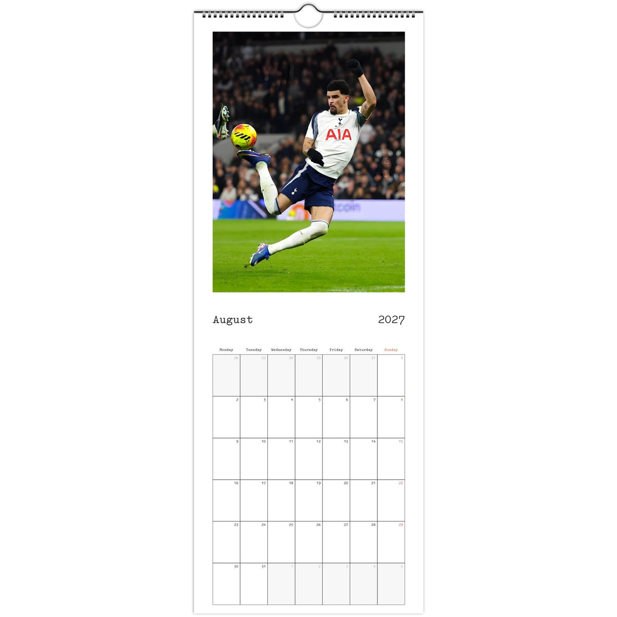 Tottenham calendar August photo
