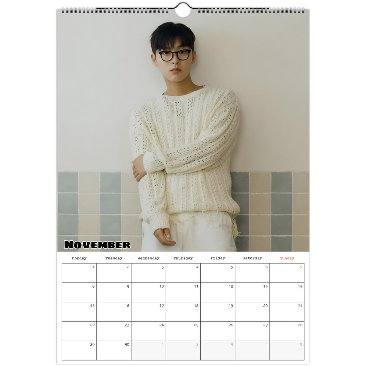 Choi Hyun‑wook calendar November photo