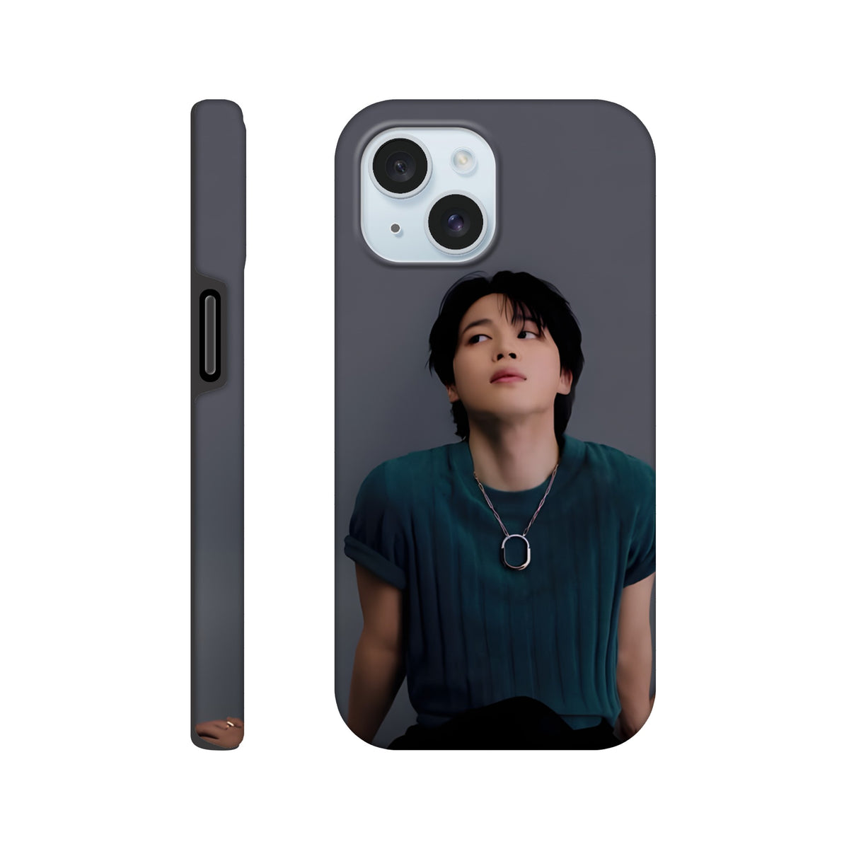 Jimin iPhone tough case with high‑quality dual‑layer materials
