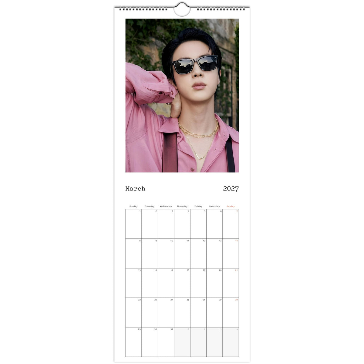 BTS Jin Calendar March portrait