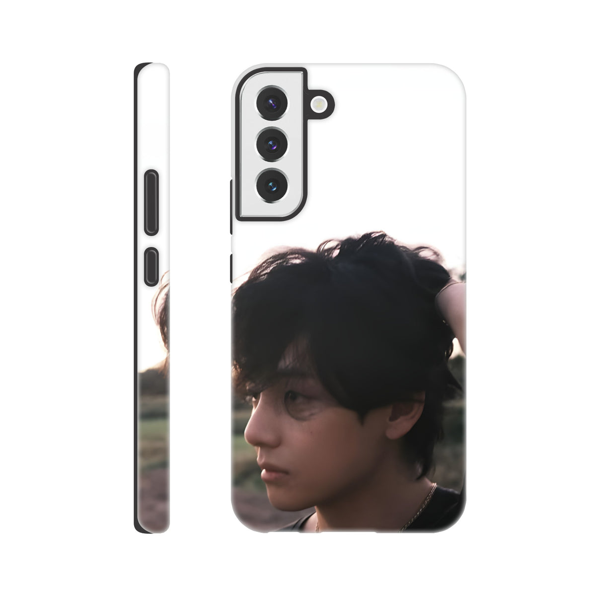 BTS V Samsung case with durable shock‑resistant materials