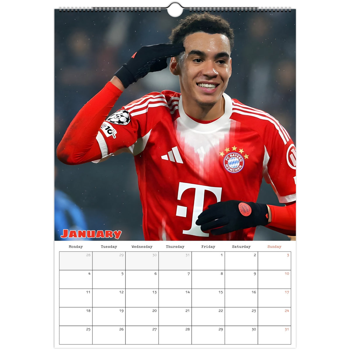 Bayern  Munich Calendar 2027 January photo