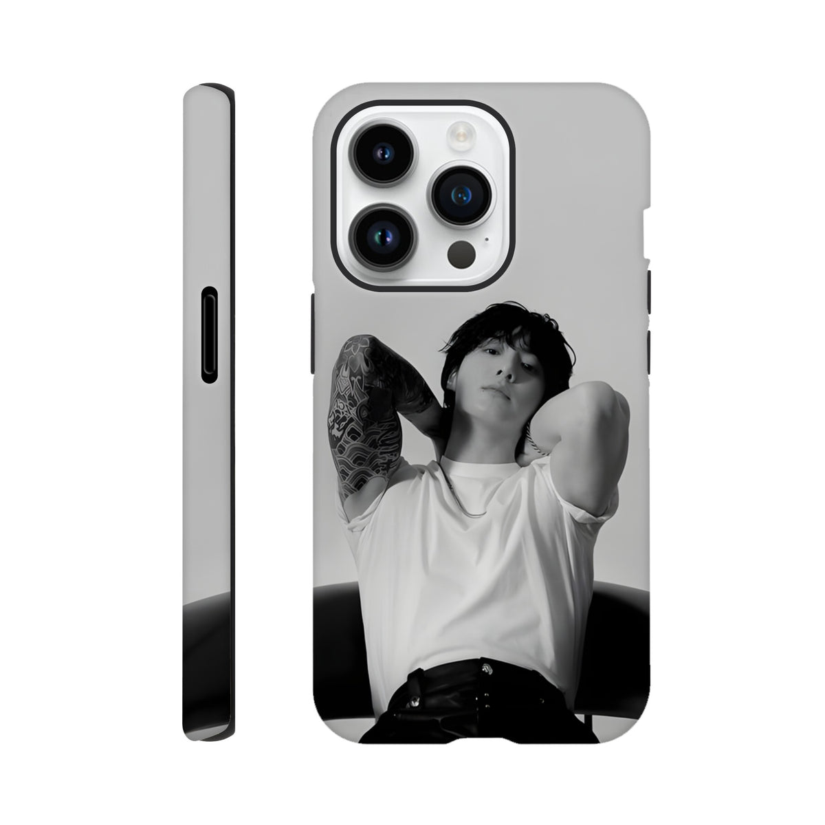 Jungkook tough iPhone case for stylish K‑pop protection