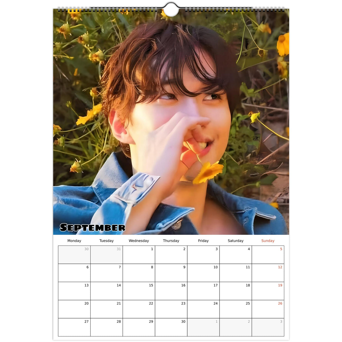 September Jun‑ho Calendar photo 