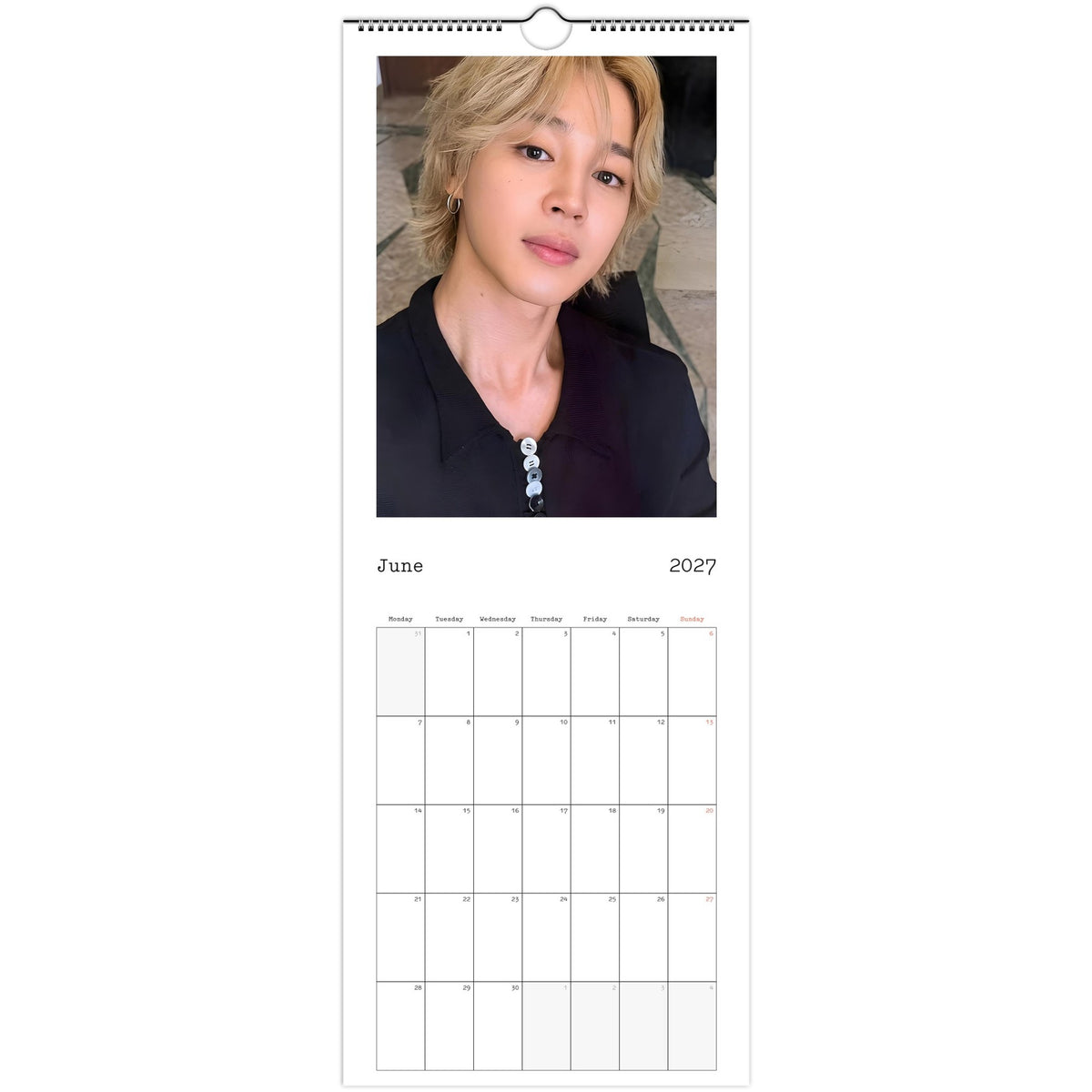 BTS Jimin Calendar June portrait