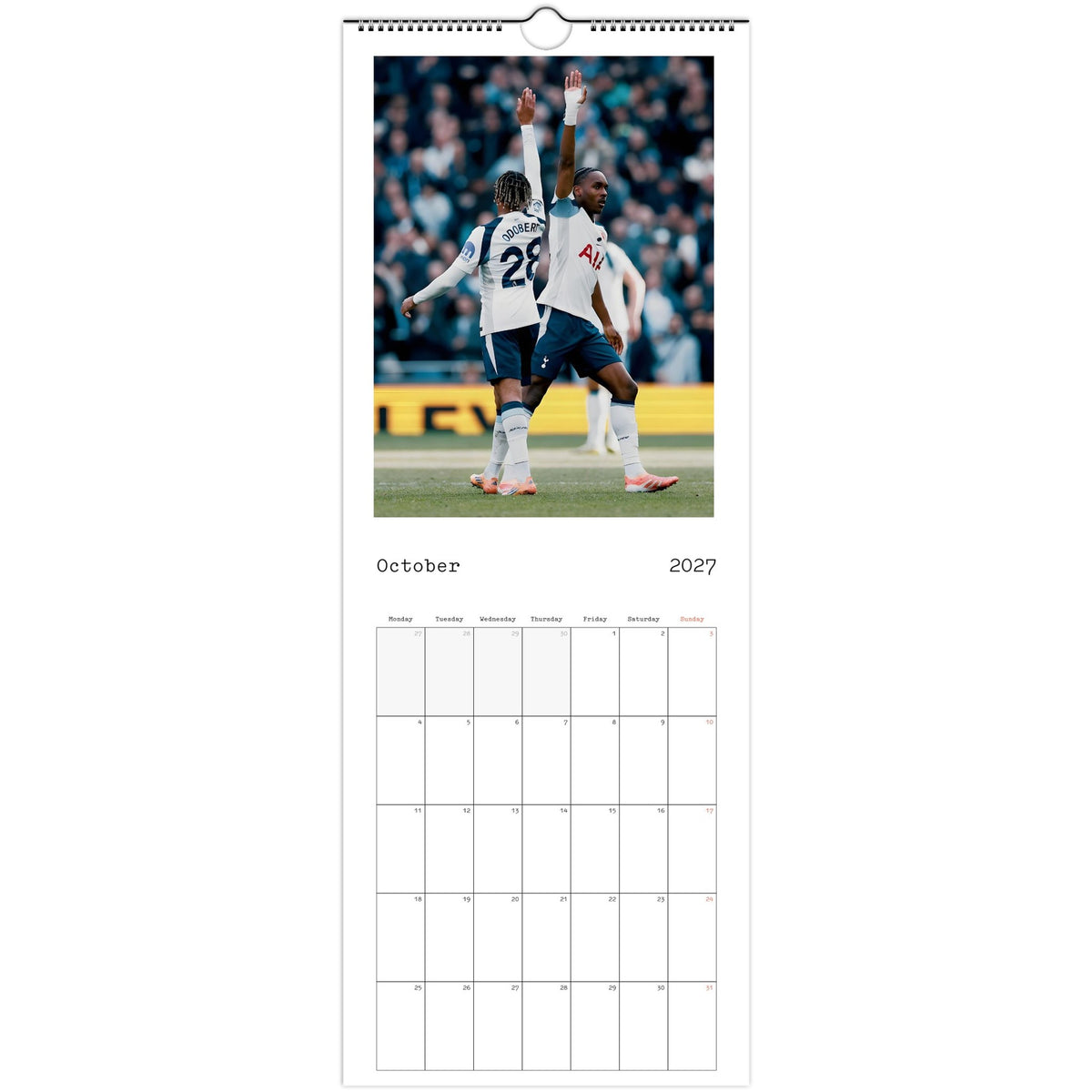 Tottenham calendar October photo