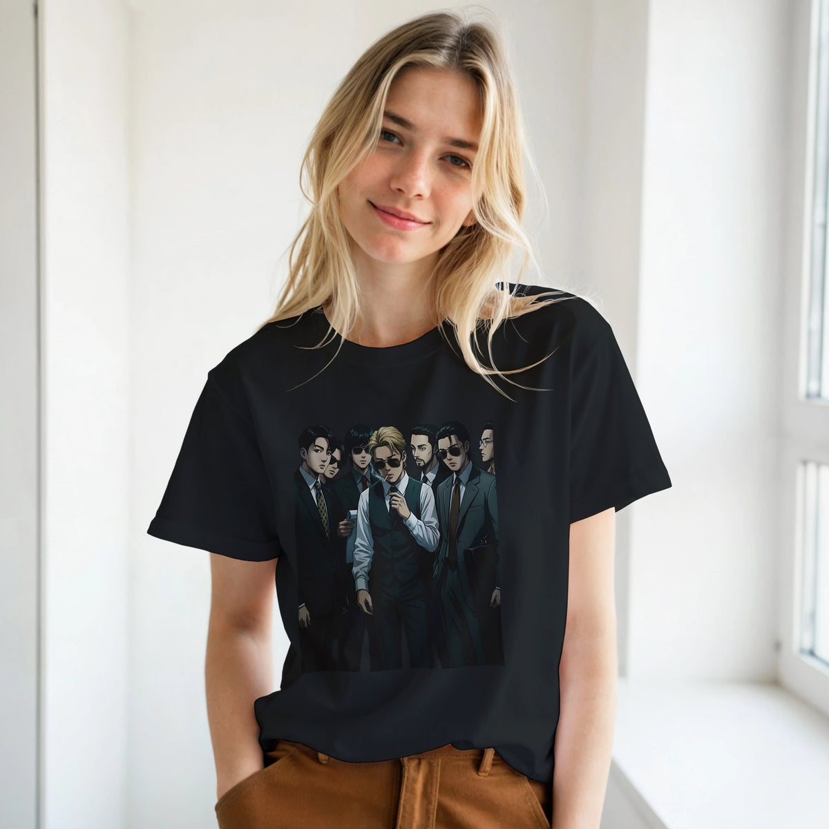Black BTS tour T‑shirt