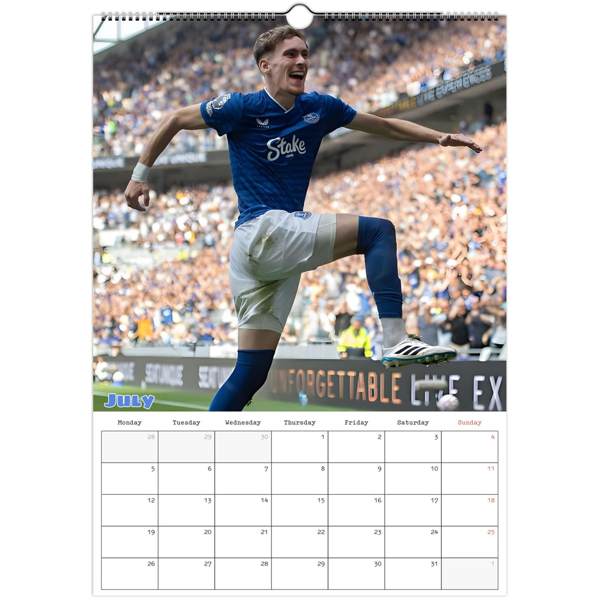 July Everton Calendar photo