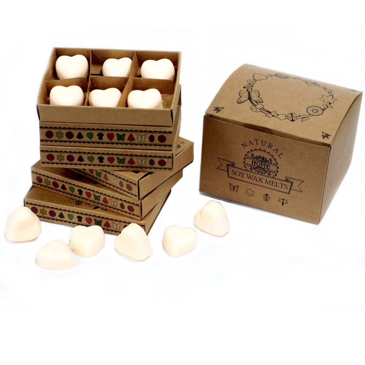 Premium soy wax melts scented with warm cinnamon and sweet orange