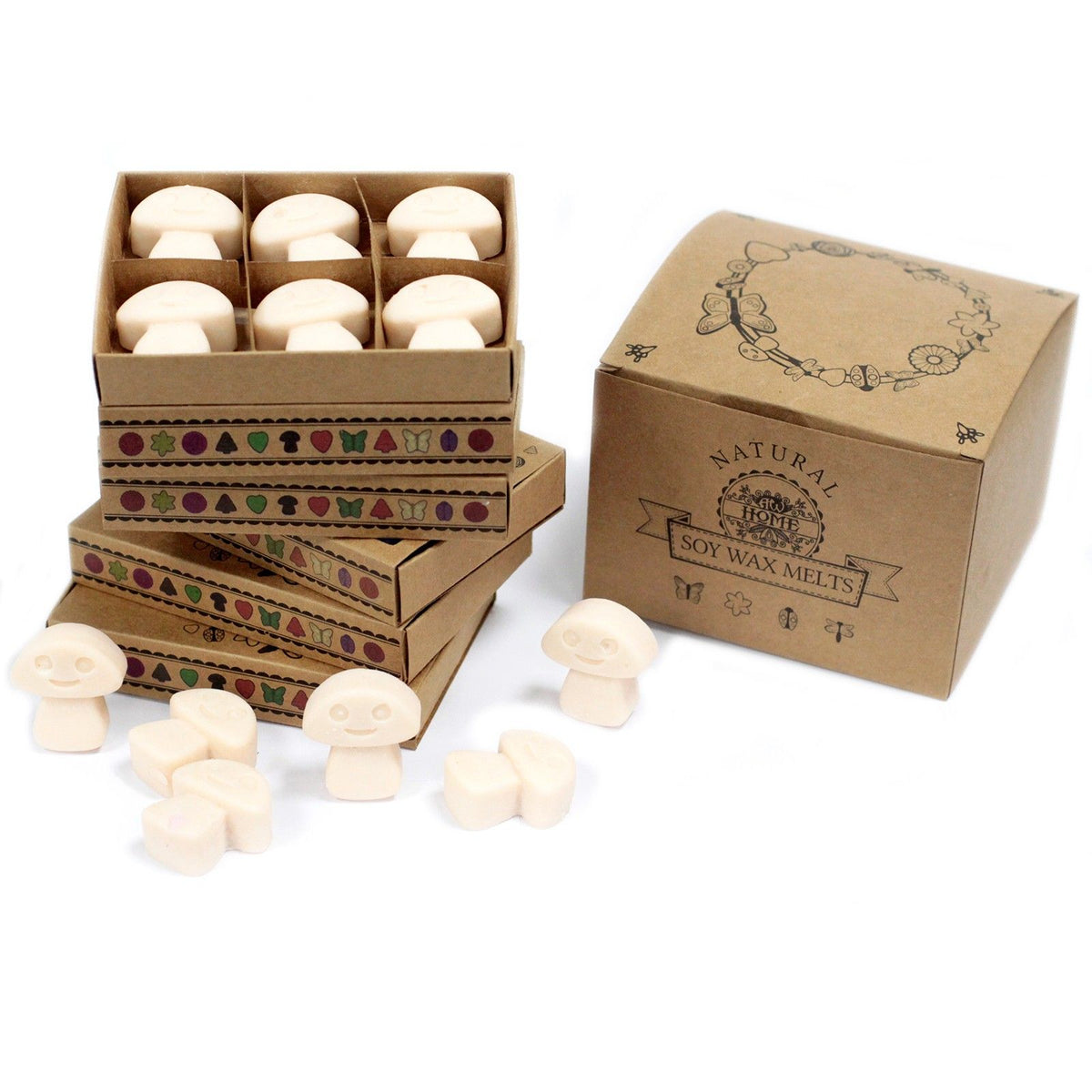 Soy wax melts in Vanilla Nutmeg scent ready for use in a wax burner