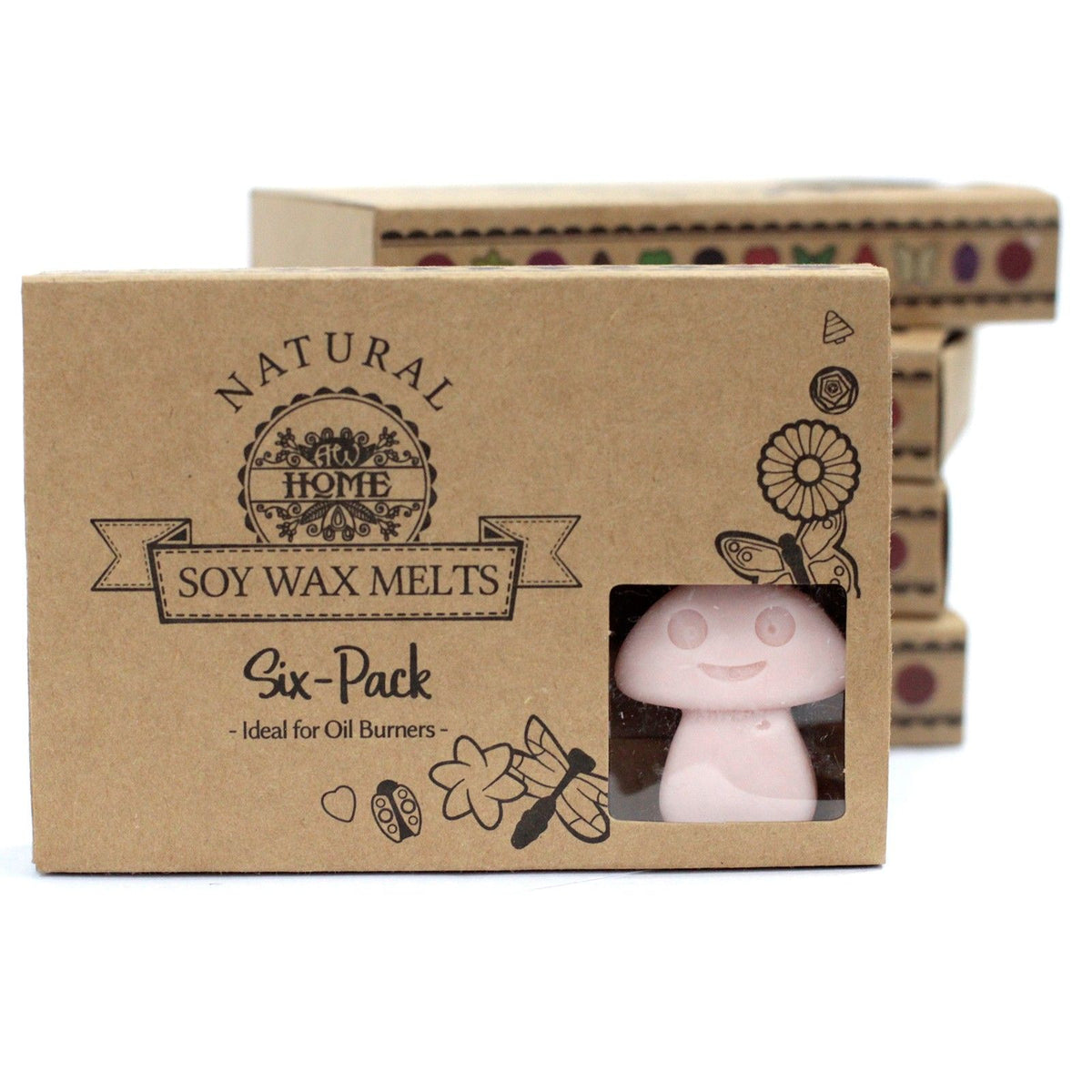 Close‑up of Dark Sandalwood soy wax melts showing smooth natural finish