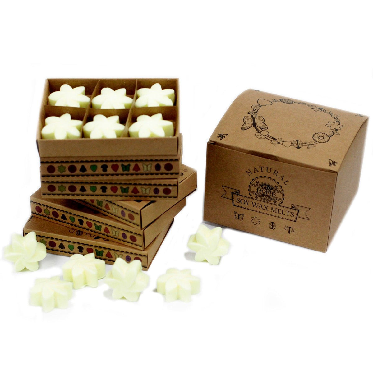 Hand‑poured Lemon Harvest wax melts with fresh citrus fragrance