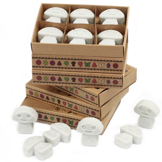 Box of six Dark Patchouli soy wax melts in matchbox packaging