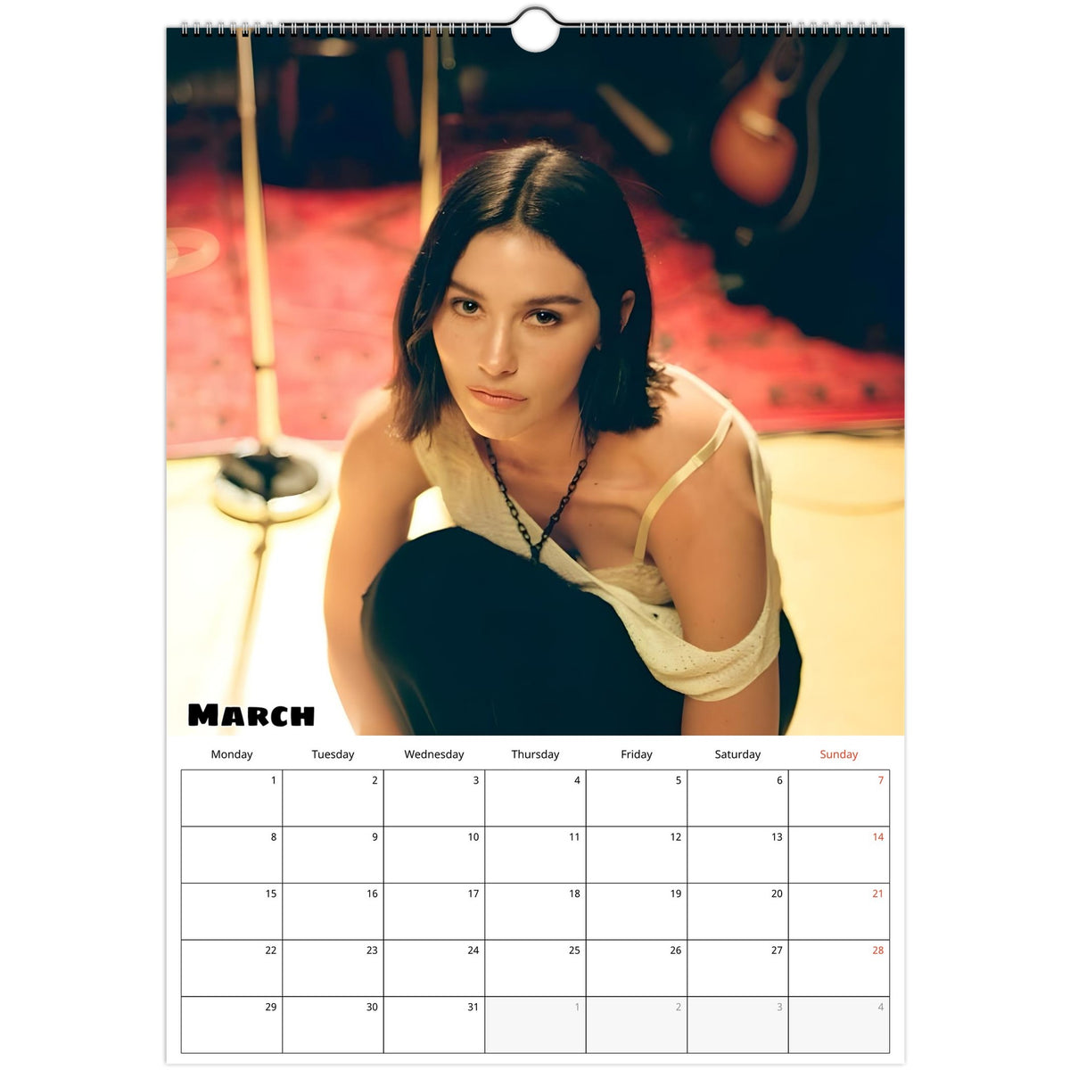 March Gracie Abrams Calendar photo 