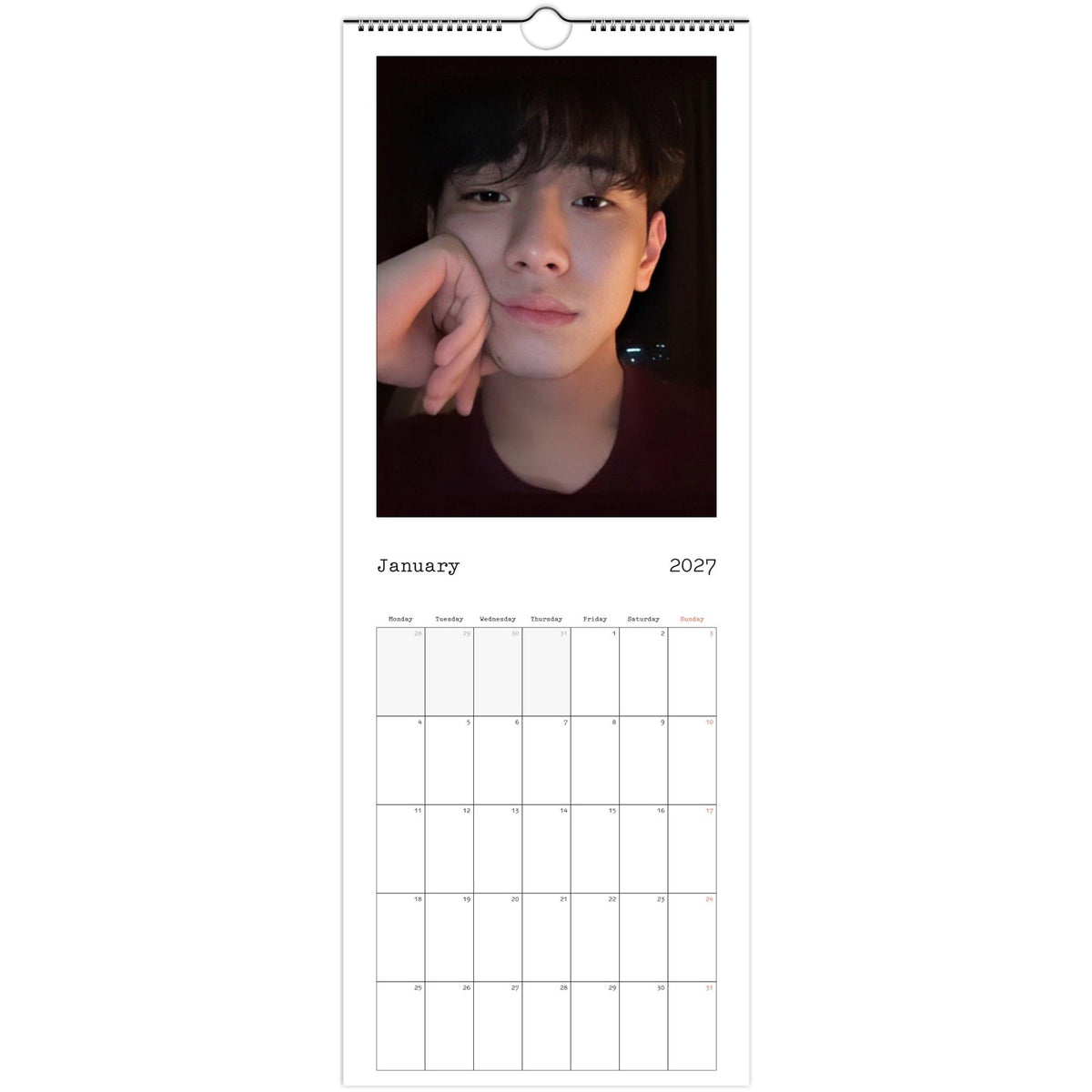 Nam Yoon‑su calendar January photo