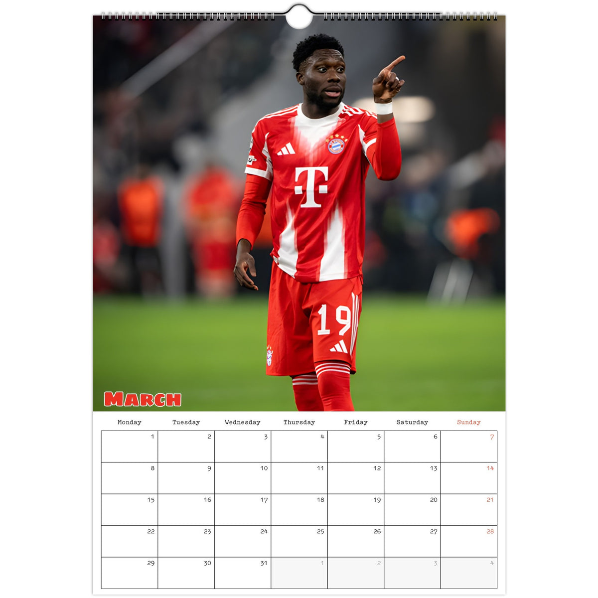Bayern  Munich Calendar 2027 March photo