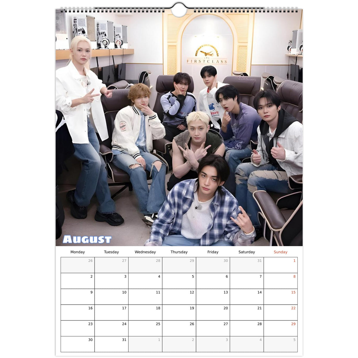 Stray Kids calendar 2027 August photo