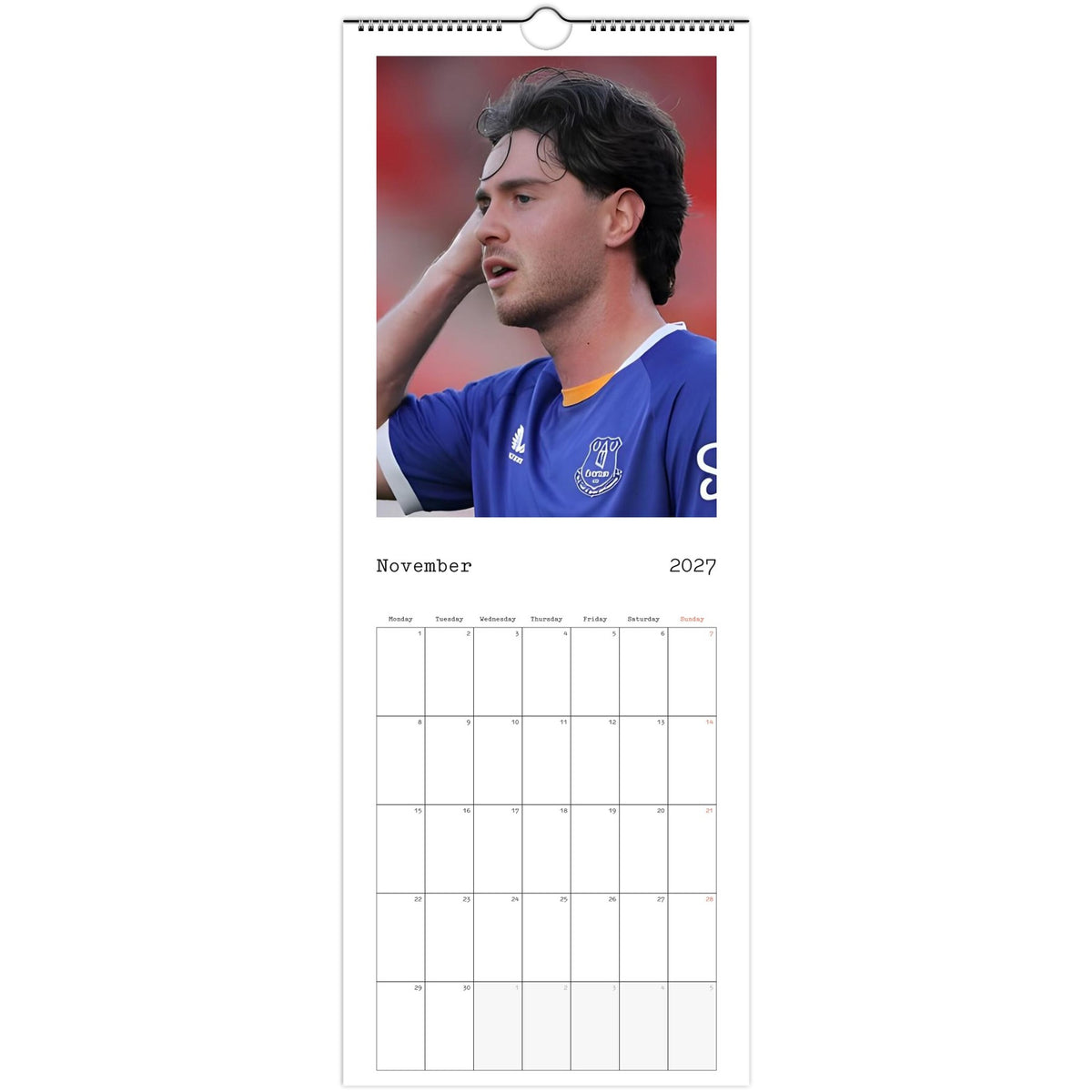 November Everton Calendar photo