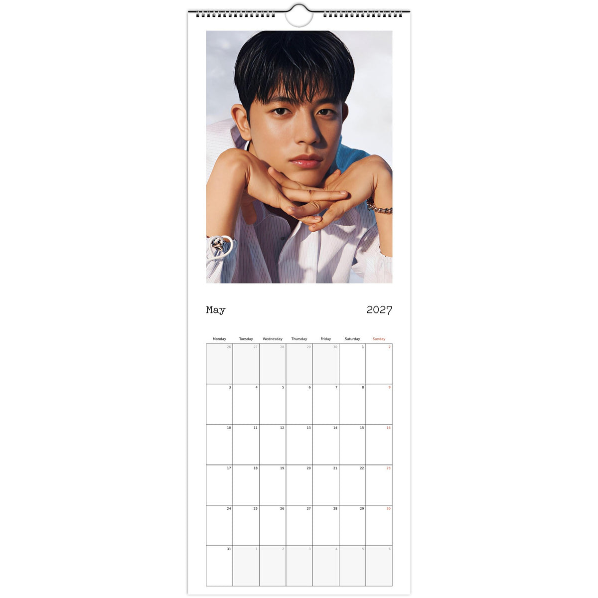 May 2027 page in Park Solomon Lomon slim wall calendar