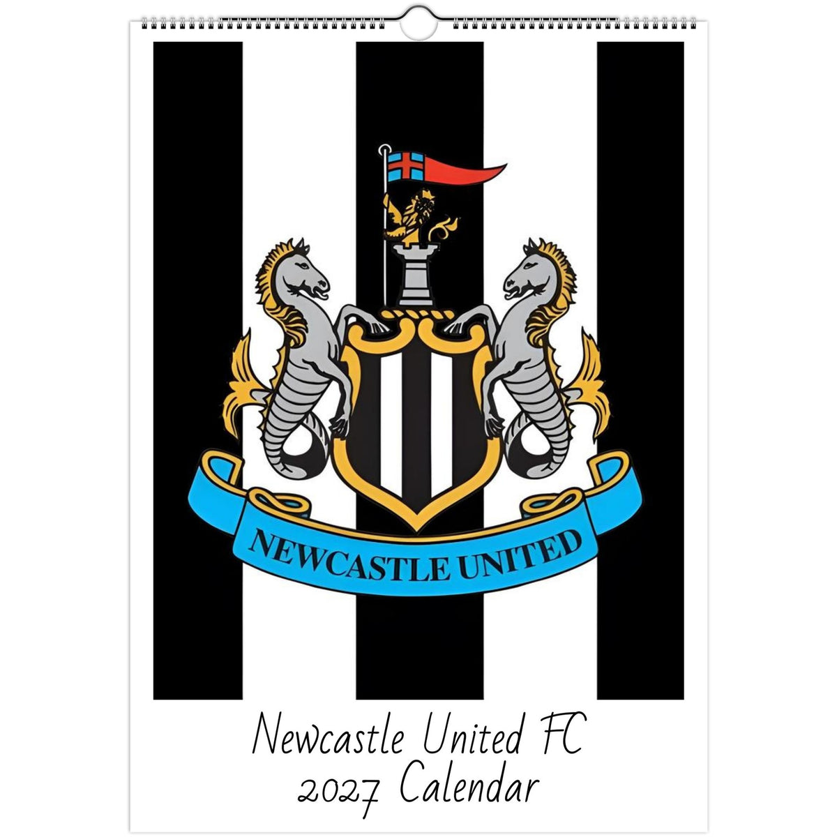 Newcastle United FC 2027 A3 wall calendar cover