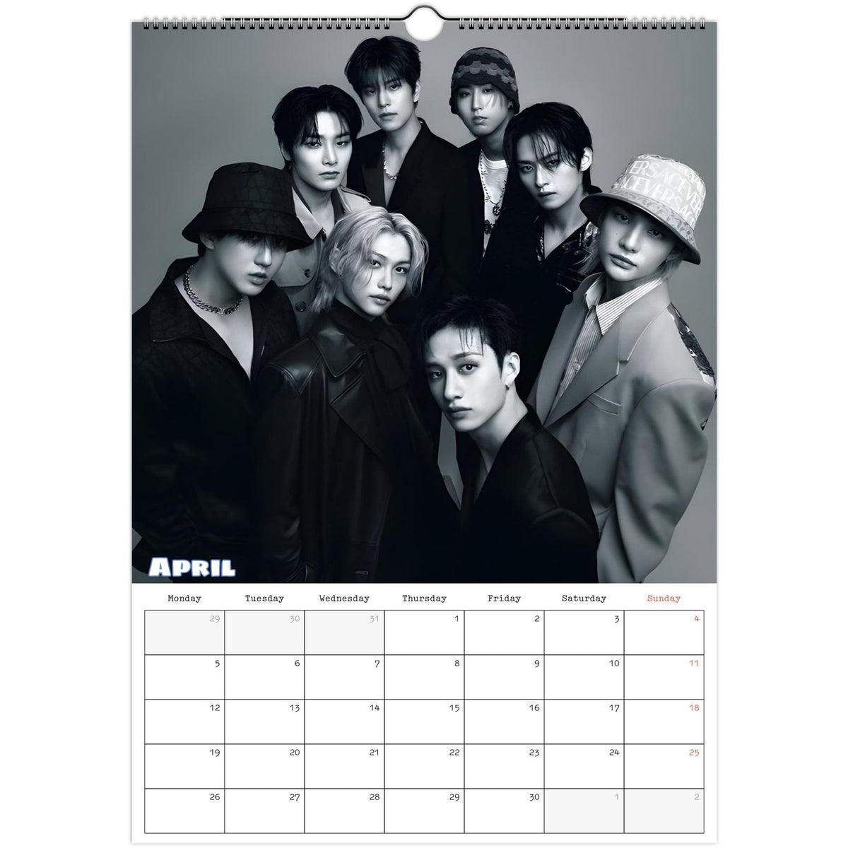 Stray Kids calendar 2027 April photo
