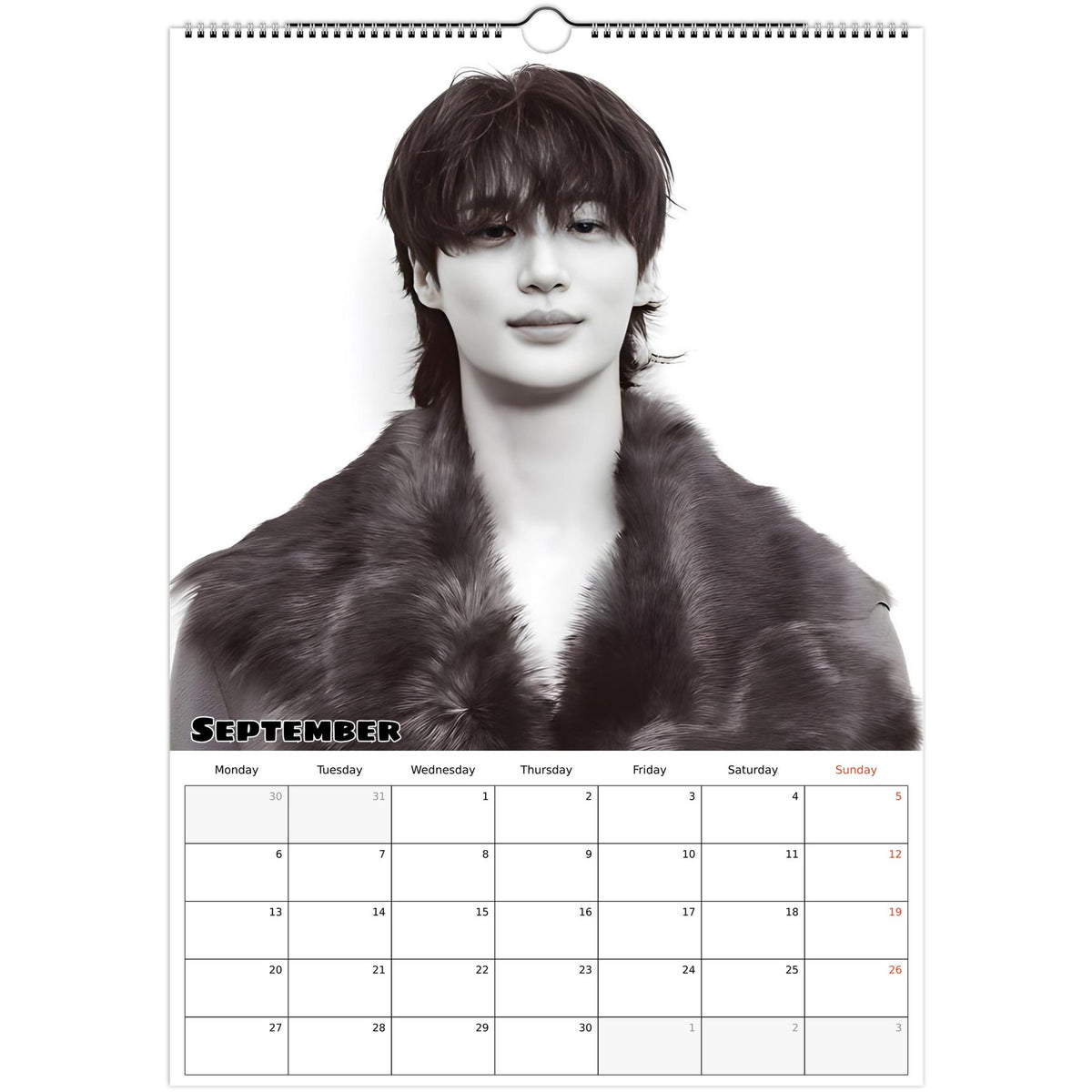 Byeon Woo‑seok calendar September photo