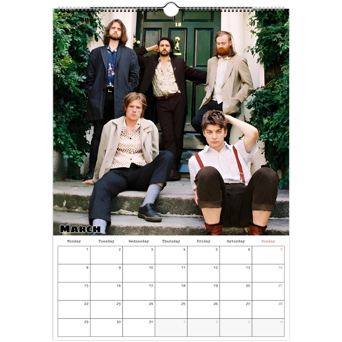FONTAINES D.C. calendar March photo