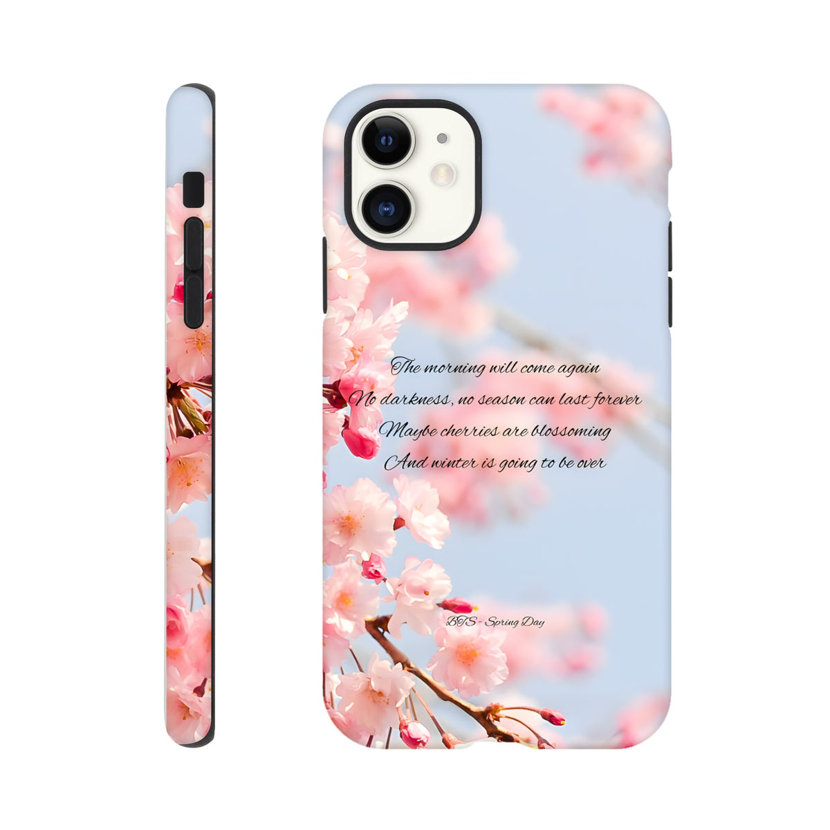 Durable protective phone case inspired by BTS Spring Day visuals