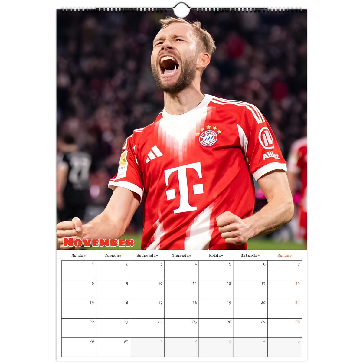 Bayern  Munich Calendar 2027 November photo