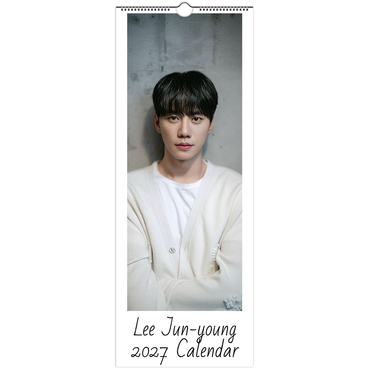 Lee Jun-young 2027 slim wall calendar cover