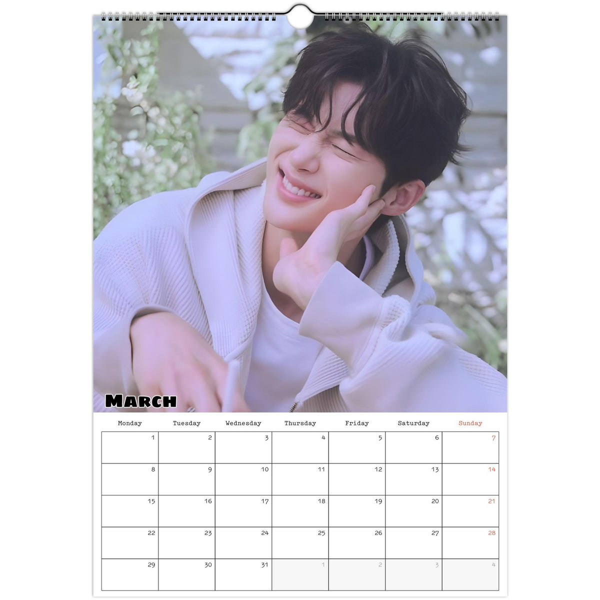 Byeon Woo‑seok calendar March photo