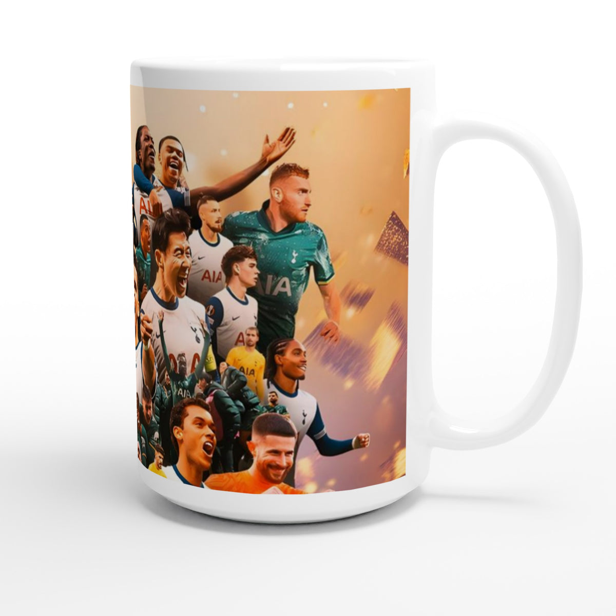 Tottenham Hotspur glossy wraparound print mug