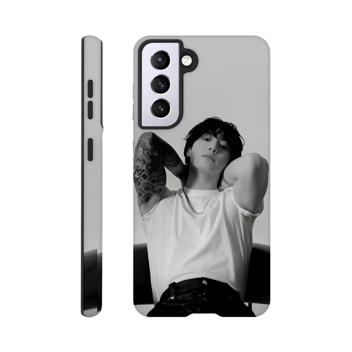 Samsung tough case with Jungkook BTS artwork and reinforced layers