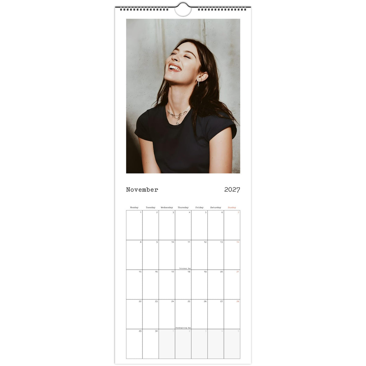 November Gracie Abrams Calendar photo 