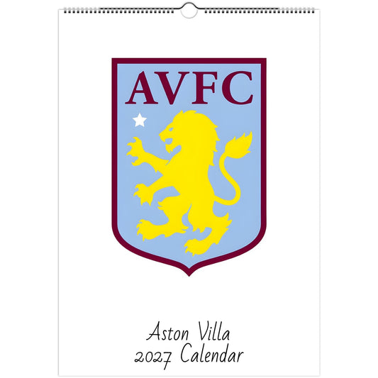 Aston Villa 2027 calendar cover