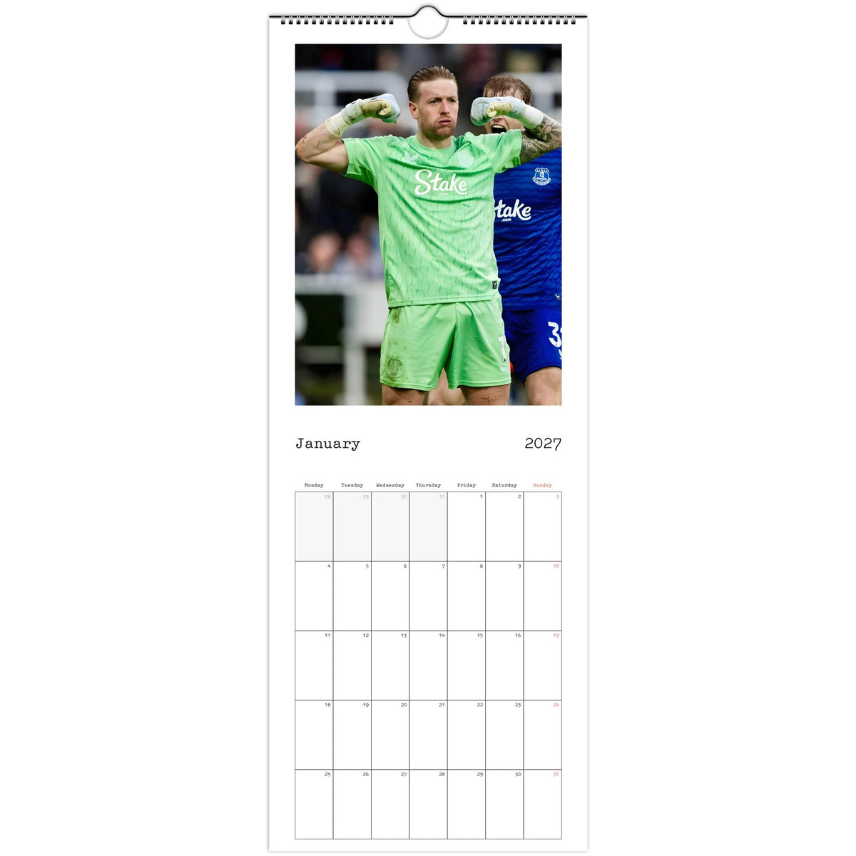 January Everton Calendar photo