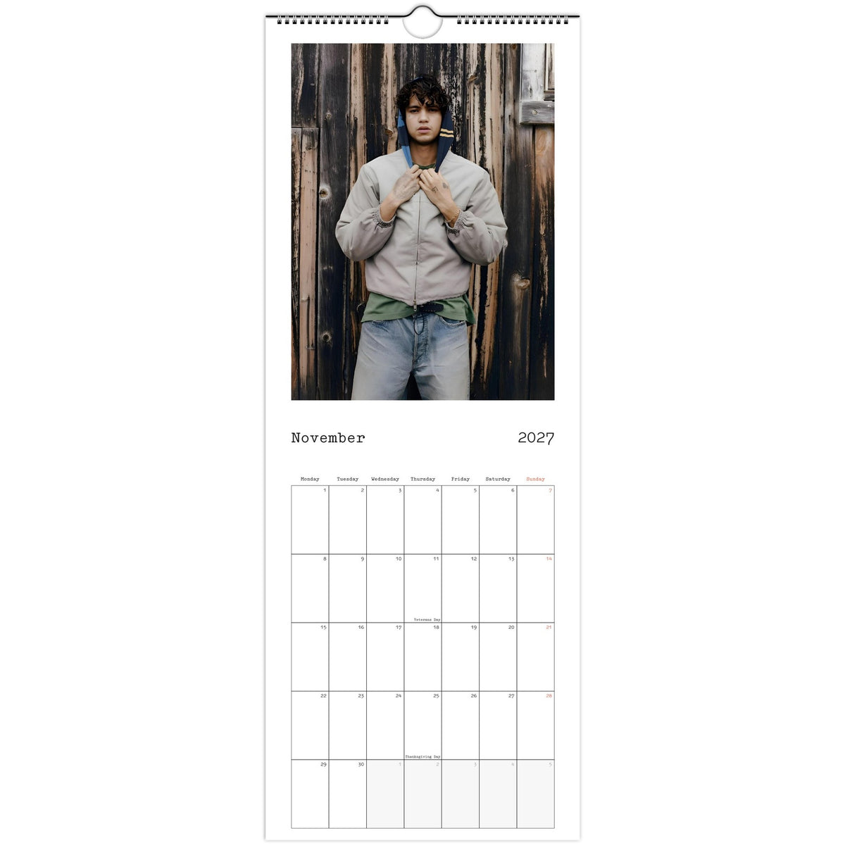 Dominic Fike calendar November photo