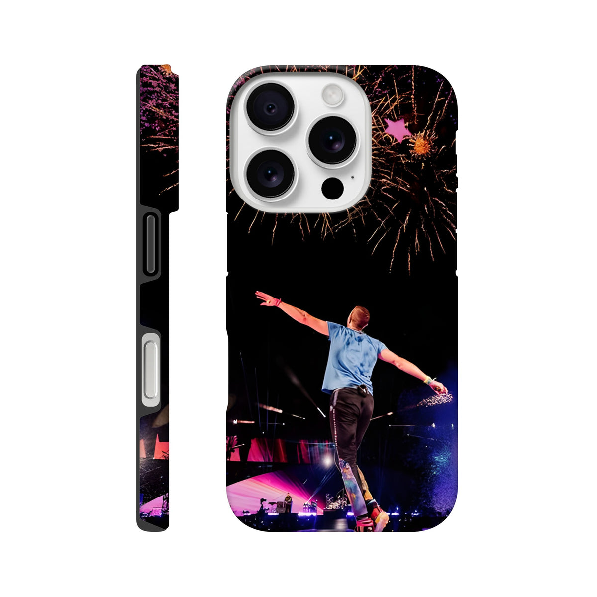 Dual‑layer Coldplay iPhone case with strong drop protection