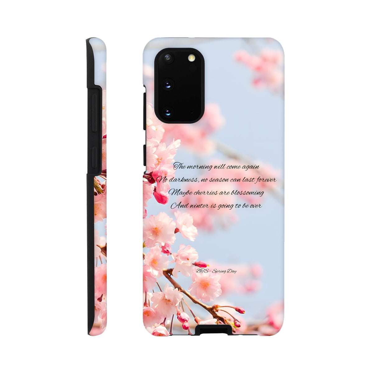 Dual‑layer Samsung tough case with BTS Spring Day concept art
