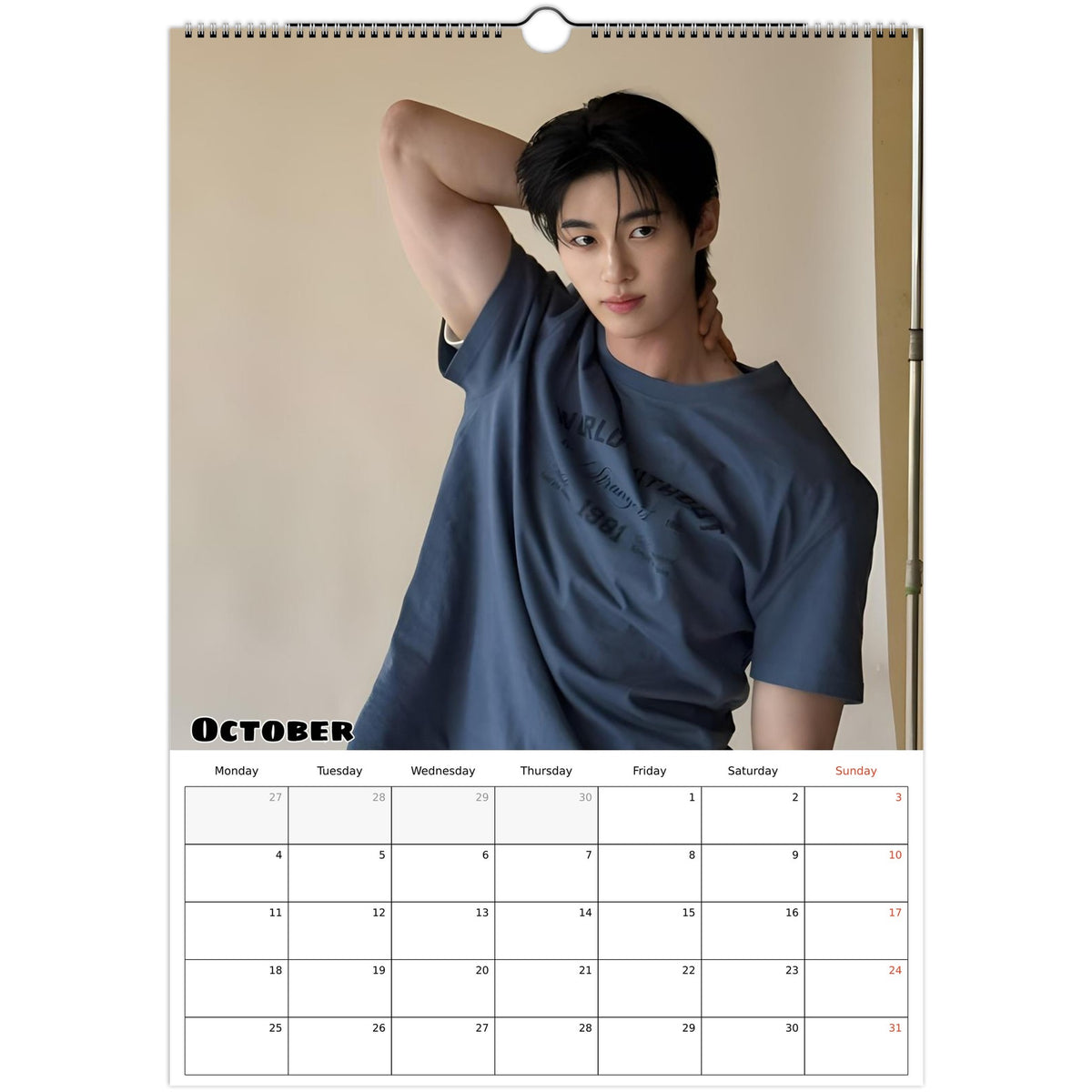 Byeon Woo‑seok calendar October photo