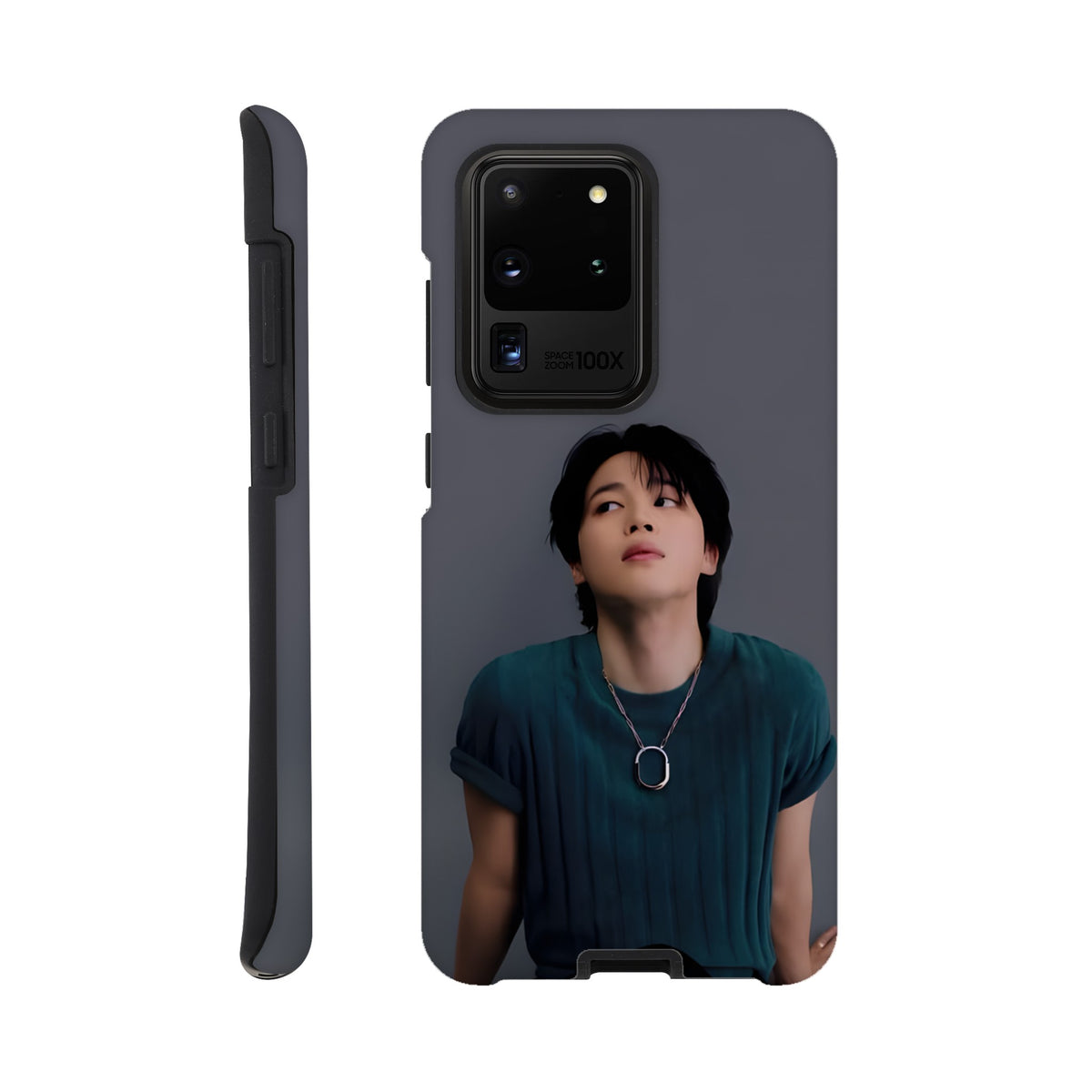 Shock‑absorbing Jimin Samsung case for K‑pop fans