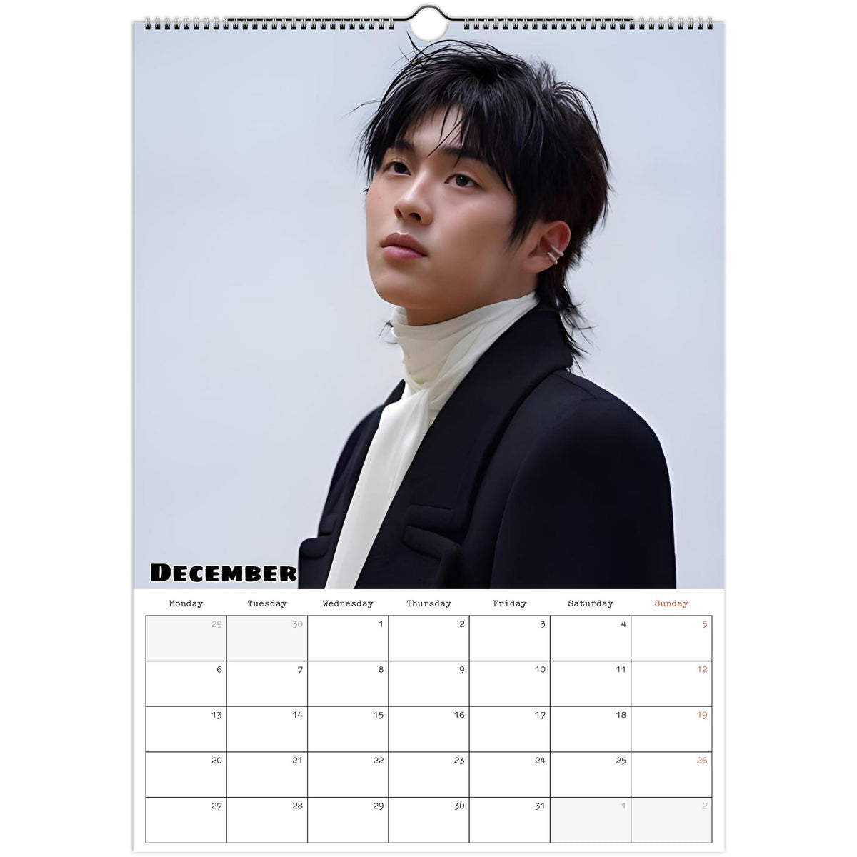 Choi Hyun‑wook calendar December photo