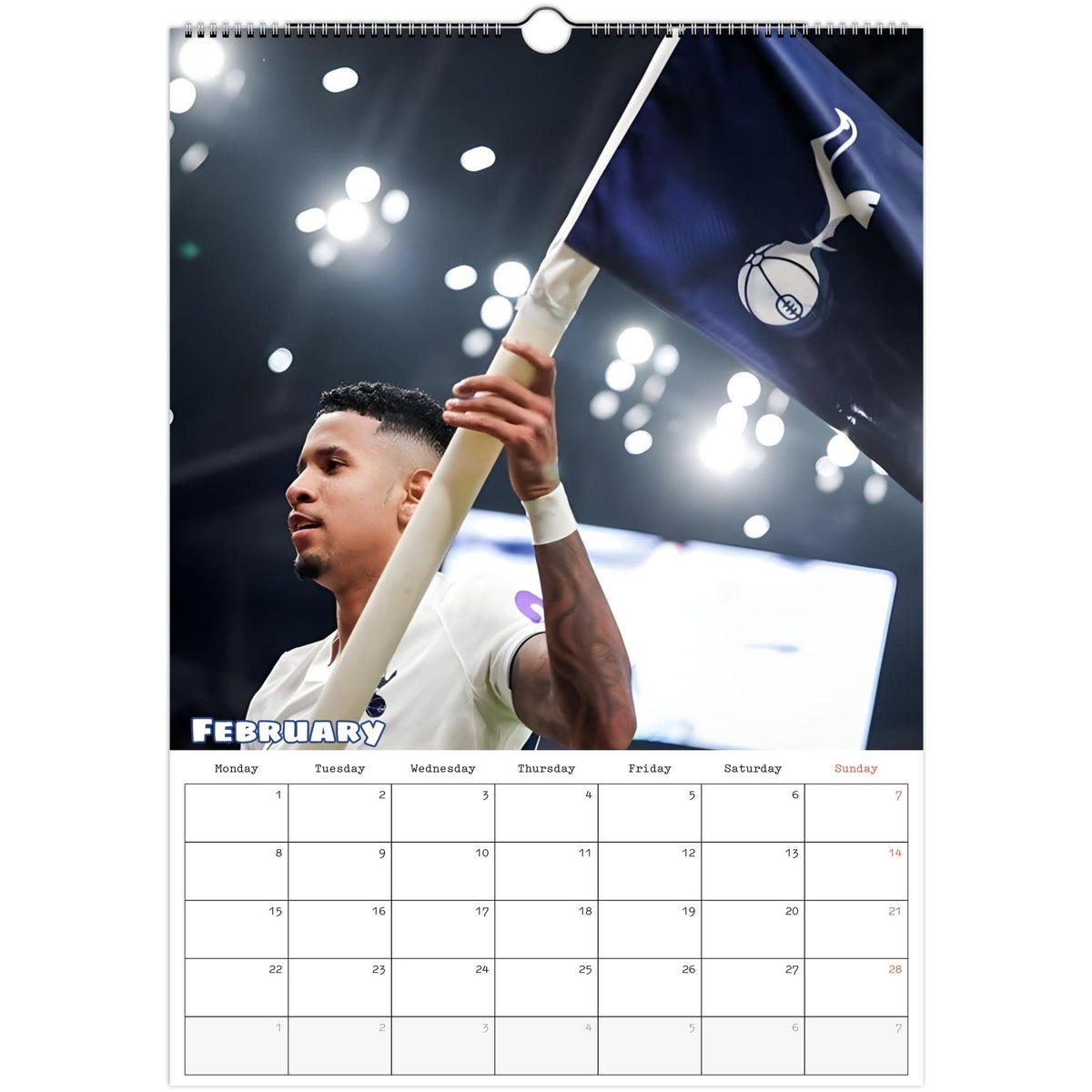 Tottenham calendar February photo