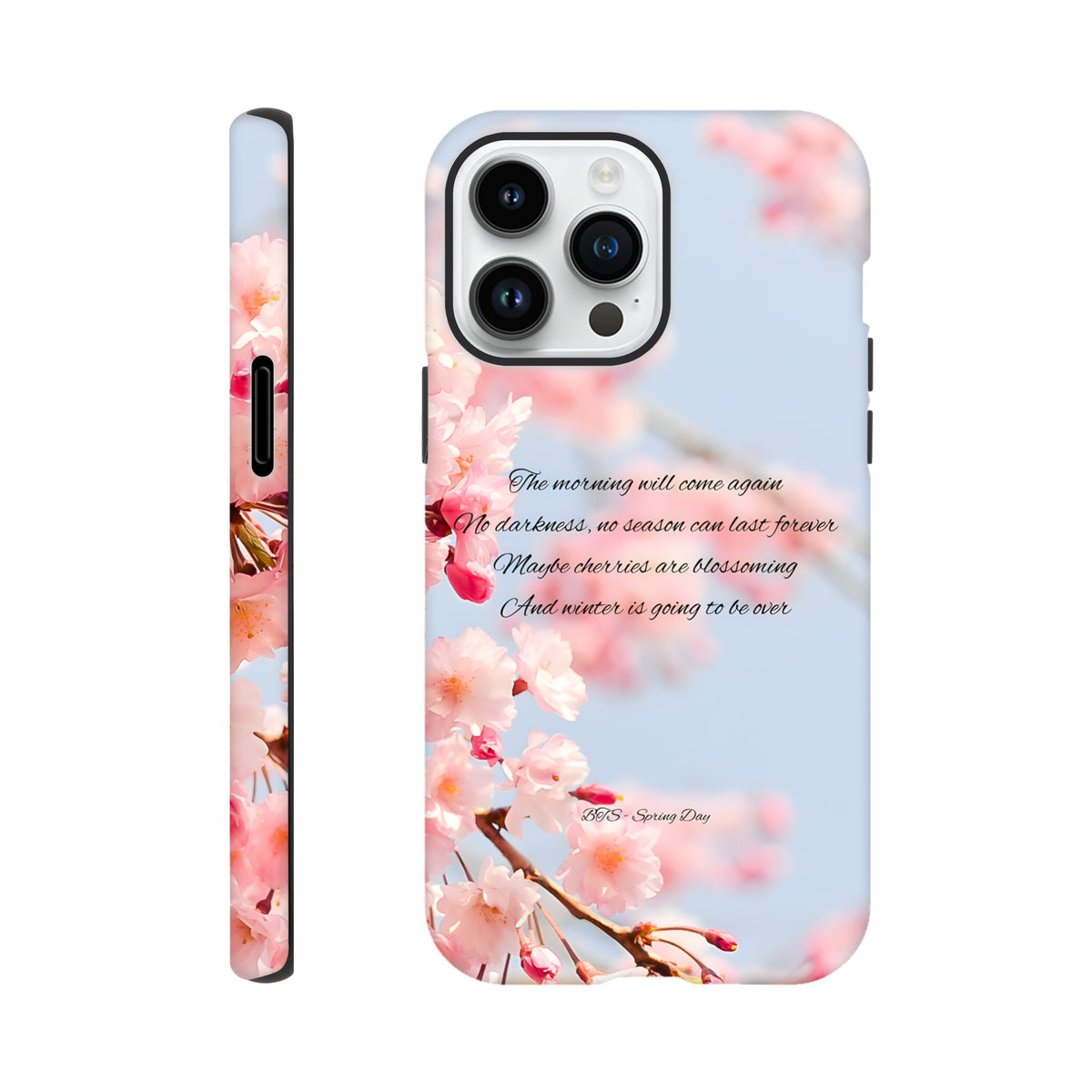 K‑pop BTS Spring Day themed protective iPhone case