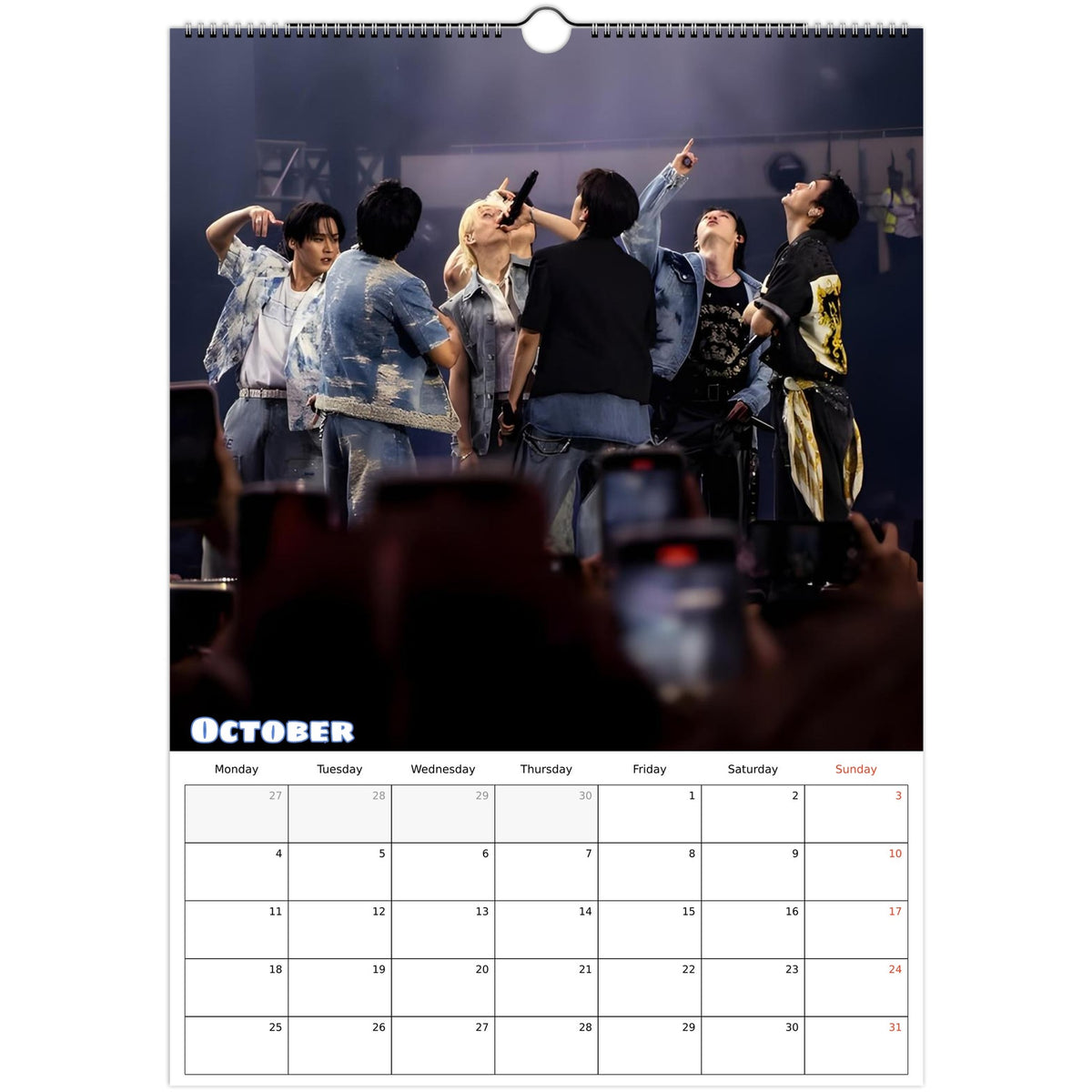 Stray Kids calendar 2027 October photo