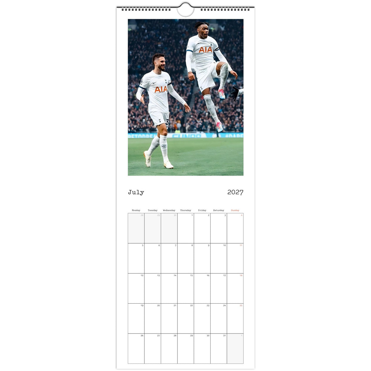 Tottenham calendar July photo