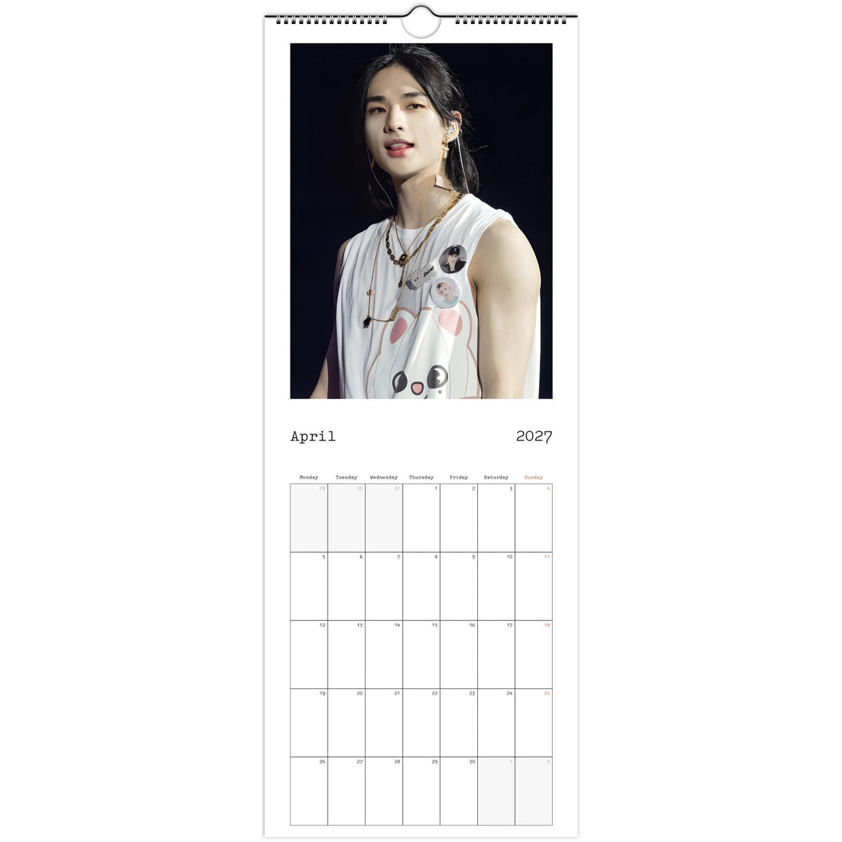 Stray Kids Hyunjin Calendar 2027 April photo