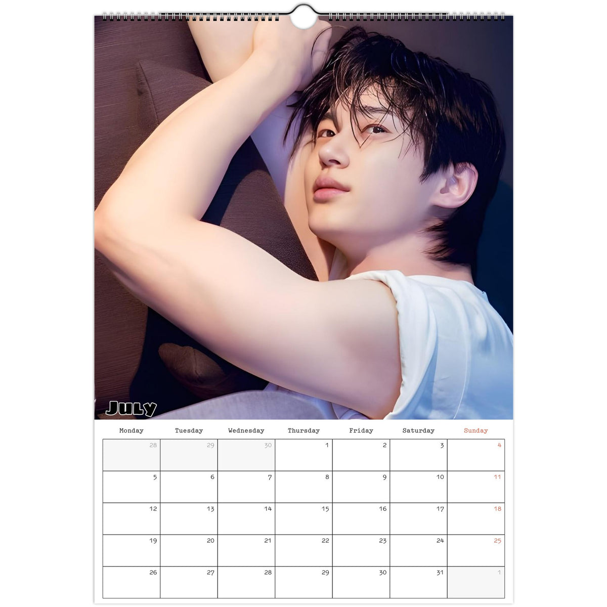 Byeon Woo‑seok calendar July photo